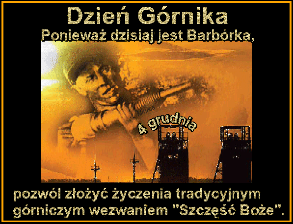 Gify Dzień Górnika - Barbórka - GifyAgusi.pl