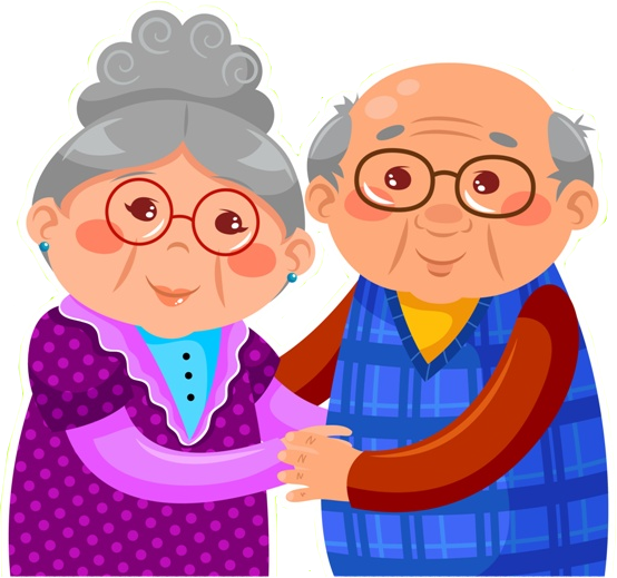 Babcia i Dziadek trzymający się za rękę - Gify i obrazki na GifyAgusi.pl