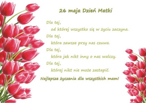 Piękne życzenia na dzień matki - Życzenia na GifyAgusi.pl