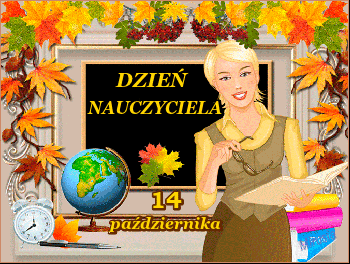 Nauczycielka z książką 14 października - Gify i obrazki na GifyAgusi.pl