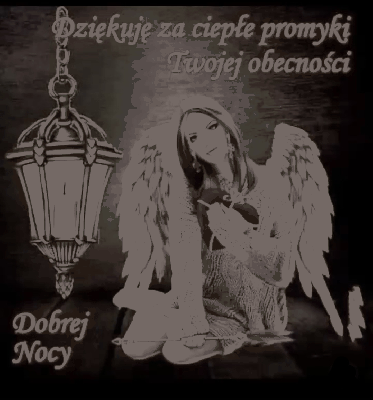 Dziękuję za Twoją obecność dobrej nocy